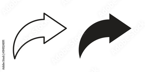 Reply icon, line pictogram on white.