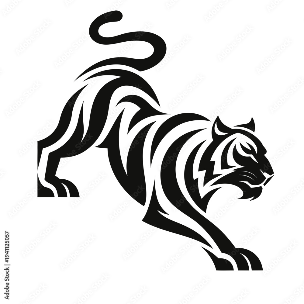 Obraz premium tiger vector illustration