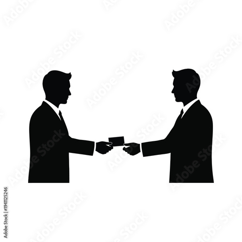 Business partners handshake agreement deal success collaboration professional black and white vector illustration