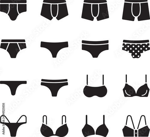 Underwear Silhouette Icon