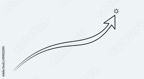 Black line arrow pointing up.