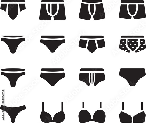 Underwear Silhouette Icon