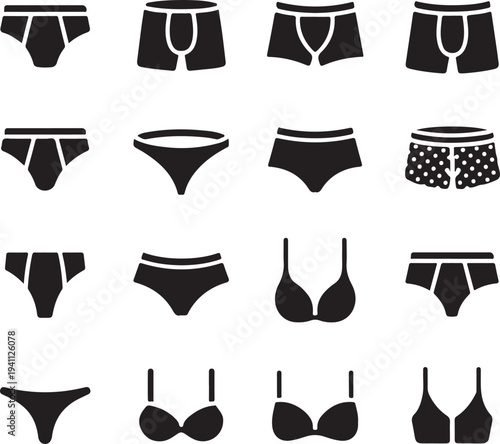 Underwear Silhouette Icon