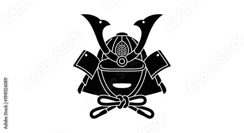 Samurai Helmet Japanese Warrior.