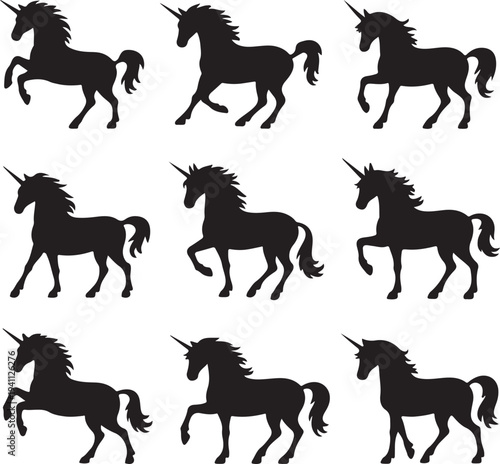unicorn silhouettes