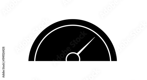 Speedometer Gauge Measuring High Speed.