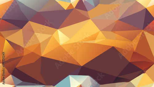 Warm toned polygonal background with a modern abstract style