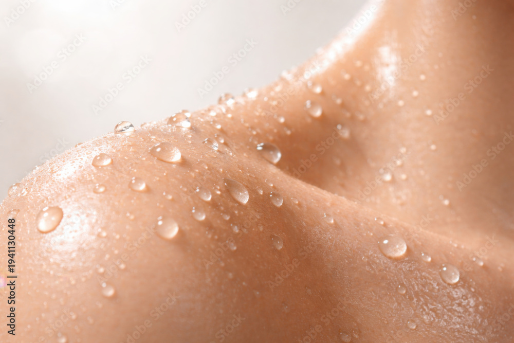 Fototapeta premium Hydration is essential for professional skincare treatment, enhancing skin natural glow and vitality