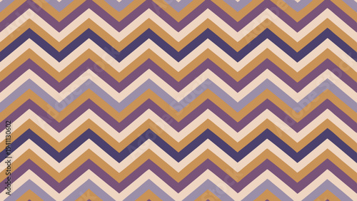 Abstract chevron pattern with autumnal colors for graphic design
