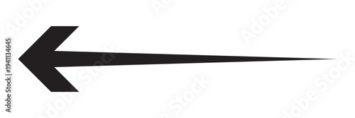 Left long black and blue  arrows on white background . . Single line  arrows . Arrowhead black icon . pointing arrows on white background. , EPS10 