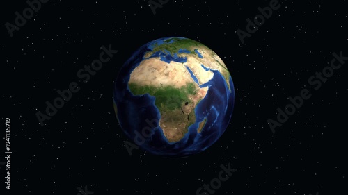 Earth Zoom Animation Focusing on Tangier Morocco with Population Data