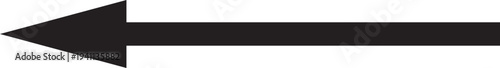 Long arrow. Black arrow pointing left and  right. Black large arrow. Bold thine long arrow. EPS10