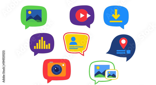 bsJKB icons showcase various social media symbols and graphics