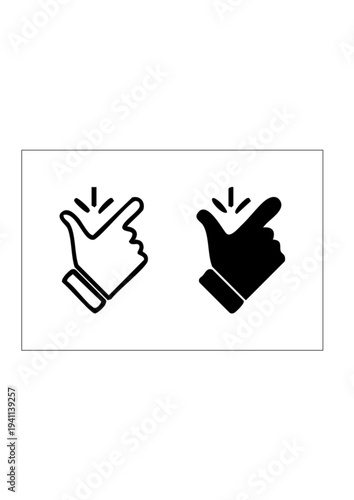 Hand Gesture Snap Fingers Icon: Easy, Quick, Simple Solution Symbol
