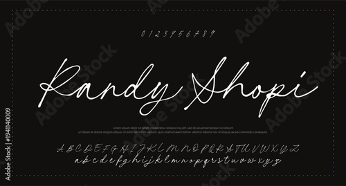  Script Brush Font Type Font lettering handwritten 