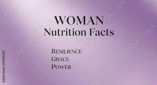 Wallpaper Mural Woman Nutrition Facts Info Graphic Torontodigital.ca