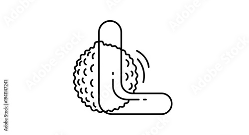 Abstract visual symbol for neurological processing and cognitive thought stimulation