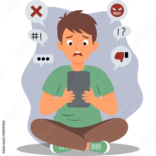 Cyberbullying Illustration