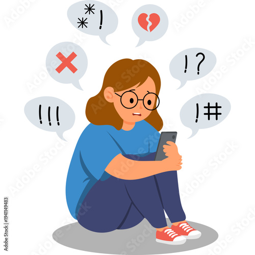 Cyberbullying Illustration