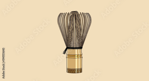 Traditional Bamboo Matcha Whisk (Chasen) for Japanese Tea Ceremony