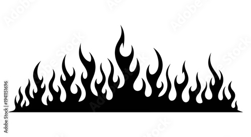 An Epic Legend of Searing Black Flames and Sinister Dancing Silhouettes Rising From the Endless Abyss to Consume the Twilight Skies in a Symphony of Eternal Darkness and Despair