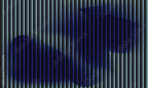 Blue and silver metallic vertical stripes texture background with glossy reflection for modern design and technology and a soft Project