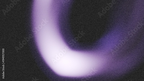 glowing color wave of light purple on black background for banner design, of a grainy noisy