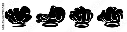 Chef hat icon set. Vector symbol. Illustration of chef hat. Chef hat. Vector illustration. Stock vector.
