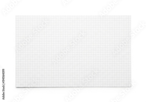 Blank graph paper with fine grid lines ready for mathematical or artistic use isolated on white background