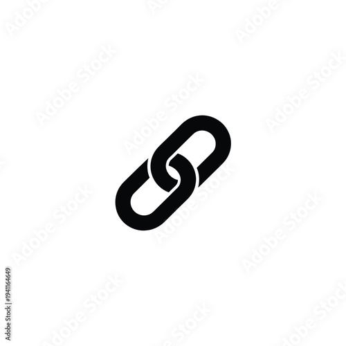 Solid fill of a black affiliate link chain