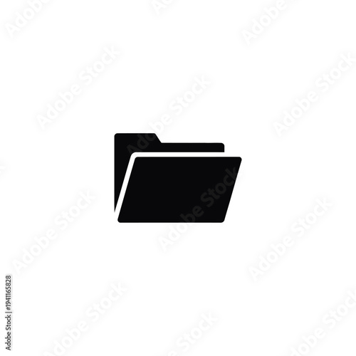 Solid fill of a black evidence file folder 2