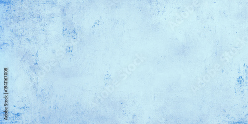 old watercolor painted blue wall texture with grainy distressed vintage grunge effect.