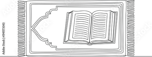 Spiral bound notebook with open book inside