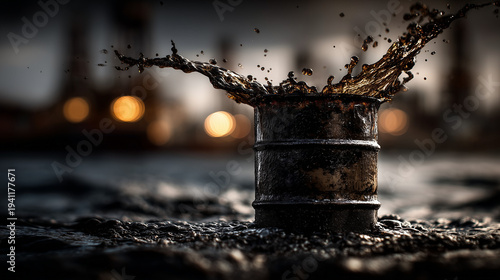 Crude Spill: A weathered ba...