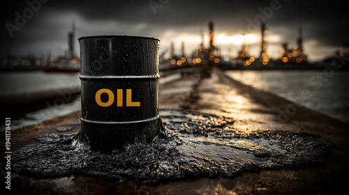 Crude Oil Spill in industri...