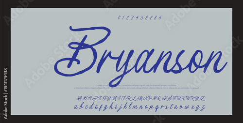 Elegant handwritten welcome script in black on white background