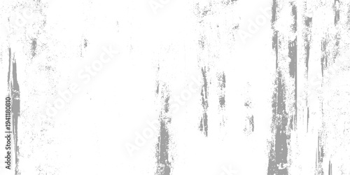 Distressed white wall texture with vertical black paint drips, scratches, and grunge stains, rough worn surface, high-contrast monochrome urban texture, dirty concrete wall vector illustration.
