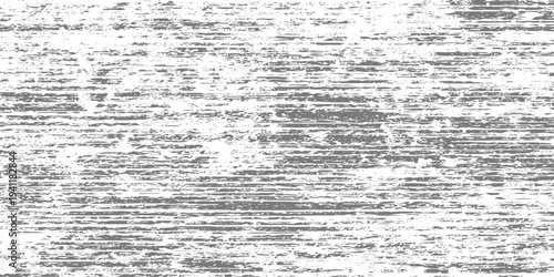 Grunge texture with horizontal distressed streaks, resembling worn painted wood or weathered plaster. surface has irregular gray and black scratch lines spread across a faded white background.