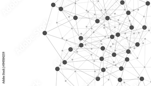 Abstract technology dot and line connection digital hi tech design concept background. Space for text. Vector illustration