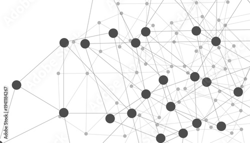 Abstract technology dot and line connection digital hi tech design concept background. Space for text. Vector illustration