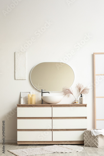 Chest of drawers with sink,...