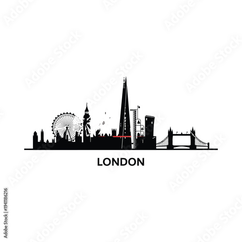 Simple black silhouette of a bunker with a chimney and entrance