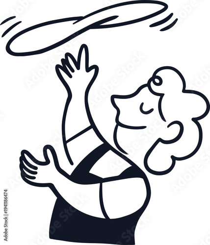 Pizzaiolo Tossing Pizza Dough