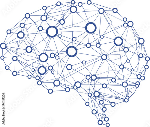 Abstract digital rendering of a human brain displaying complex neural networks and interconnected data points for advanced artificial intelligence concepts.