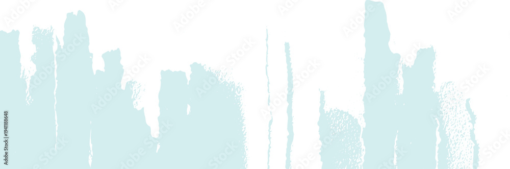 Fototapeta premium Pale blue paint strokes on white background abstract