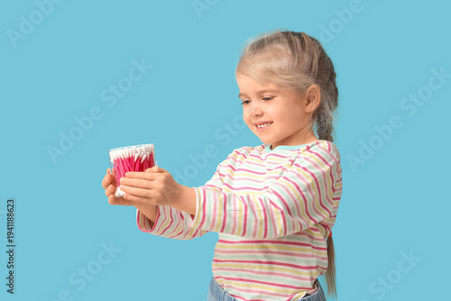 Cute little girl with cotto...