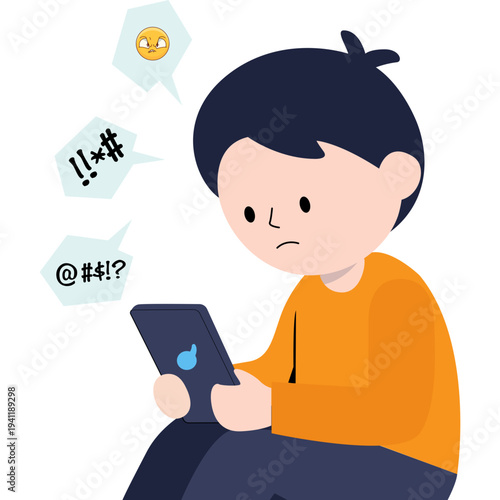 Cyberbullying Illustration