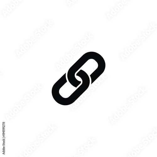 Solid fill of a black affiliate link chain 1