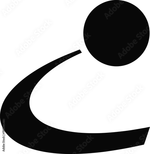 Simple black line drawing of a camera with a horizontal wavy line on white Keywords camera, line.eps