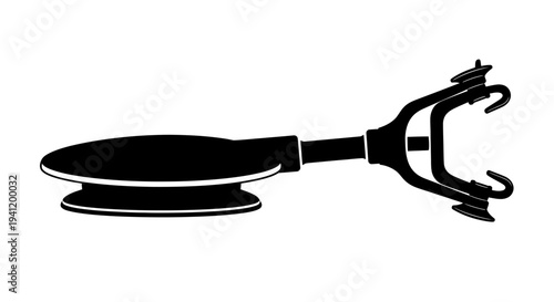 Classic silhouette of an antique vehicle signaling device for vintage automobile projects